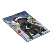 Cane Corso Winter Wonderland Kerstvreugde Notitieboek (Rechterzijde)