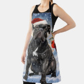 Cane Corso Winter Wonderland Kerstvreugde Schort (Insitu)