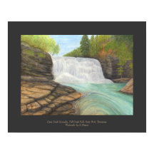 Cane Creek Cascades - Waterfall Art Print