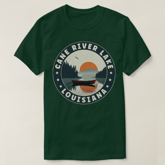 Cane River Lake Louisiana Sunset TShirt (Design devant)