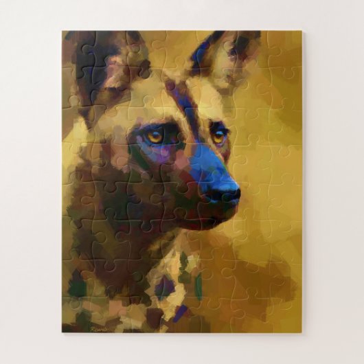 Cane Selvatico Africano Legpuzzel (Verticaal)