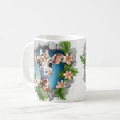 Caneca 3D Girafa Koffiemok (Voorkant links)