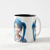 Caneca Anime Tweekleurige Koffiemok (Voorkant rechts)