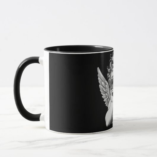 Caneca Anjo - Caneca Angel Rebel 😇🖤 Mok (Links)