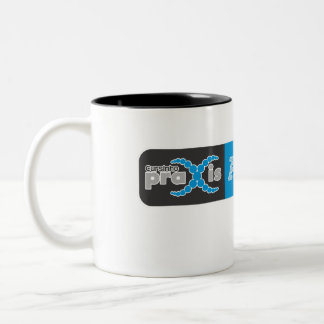 Caneca Aprovados Praxis Oficial Tweekleurige Koffiemok