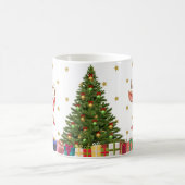 Caneca branca brilhante-Natal Koffiemok (Center)