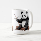 Caneca branca panda koffiemok (Voorkant rechts)