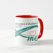 Caneca brilhante, namorados  mok (Voorkant rechts)