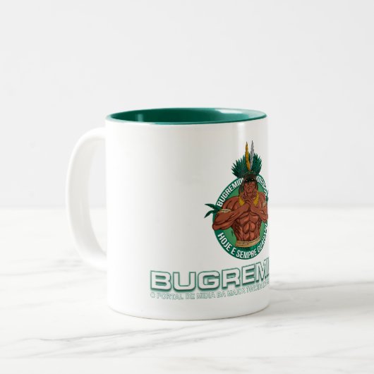 Caneca Bugremidia Tweekleurige Koffiemok (Voorkant links)