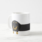 Caneca cachorro salsicha/dachshund koffiemok (Voorkant links)