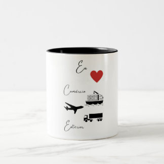Caneca café (Caneca para tomar café) Tweekleurige Koffiemok