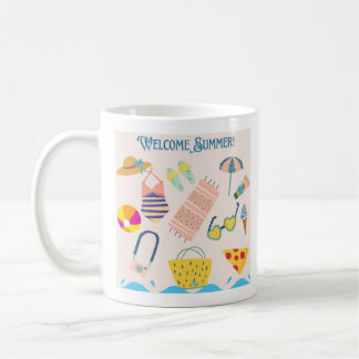 Caneca Café Chegada do Verão 11 oz Cerâmica W-PT Koffiemok