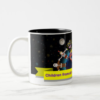 Caneca Children for Jesus (Biblinha e Turminha) Tweekleurige Koffiemok