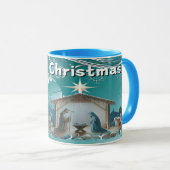Caneca com cor dentro-Natal Mok (Voorkant rechts)