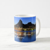 Caneca com foto da Lagoa Rodrigo de Freitas Koffiemok (Voorkant rechts)