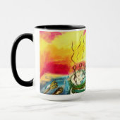 Caneca com pintura/detalhe "Entre Nós" Mok (Links)