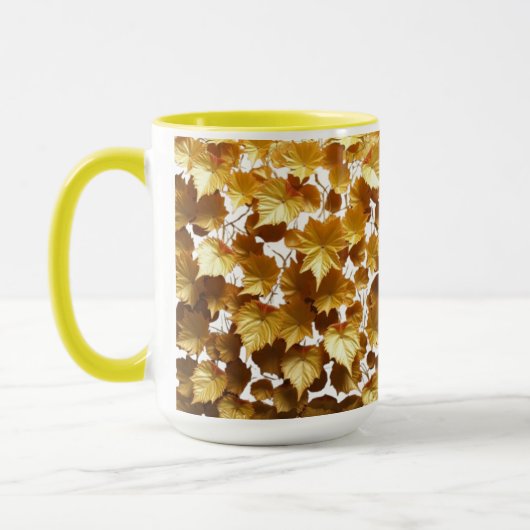 CANECA COMBO - FOLHAGEM OURO MOK (Links)