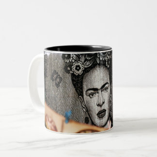 Caneca de Café Arte Abstracta 11 oz Cerâmica W-PT Tweekleurige Koffiemok