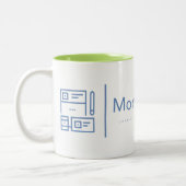 Caneca de Café Exclusiva Mon Space Web Tweekleurige Koffiemok (Links)