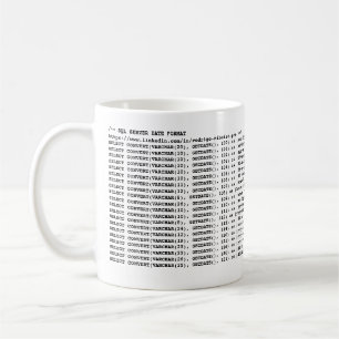 CANECA DE CAFÉ SQL SERVER DATE FORMAT MUG