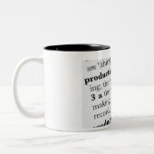 Caneca dicionario tweekleurige koffiemok (Links)