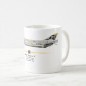Caneca do caça F-4B Phantom VF-184 "Jolly Rogres" Koffiemok (Voorkant rechts)