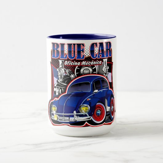 Caneca duas cores "Blue card" Mok (Midden)