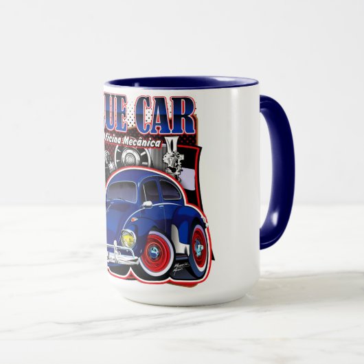 Caneca duas cores "Blue card" Mok (Voorkant rechts)