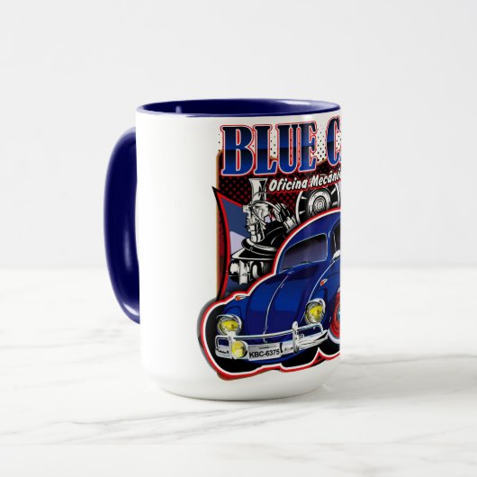 Caneca duas cores "Blue card" Mok (Voorkant links)