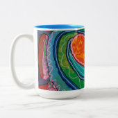 Caneca em dois tons, 444 ml tweekleurige koffiemok (Links)