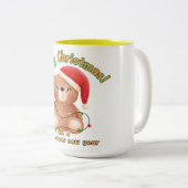 Caneca em dois tons-Natal Tweekleurige Koffiemok (Voorkant rechts)