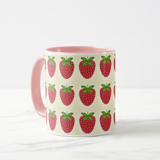 caneca estampada morango mok (Voorkant links)