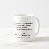 Caneca Fernando Pessoa - personalizável Koffiemok (Voorkant rechts)