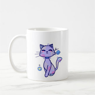 Caneca gato espacial koffiemok