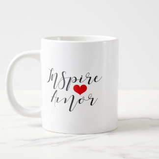 Caneca inspiradora de amor extra grote beker