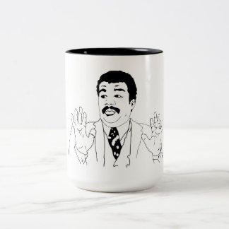 Caneca Memes Tweekleurige Koffiemok