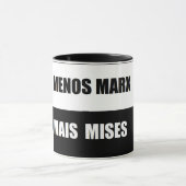 Caneca menos marx mais mises mok (Midden)