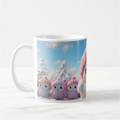 Caneca (Mug) Bonequinhos de Neve Fofos Koffiemok (Links)