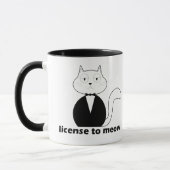 Caneca Mug - Cat. License to Meow (Gauche)
