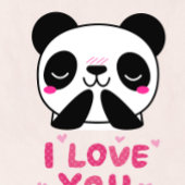 caneca panda coração desenho koffiemok