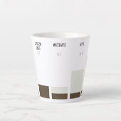 Caneca para café latte - proporção de café mok (Voorkant)