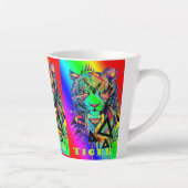 Caneca para café latte/Tigres Latte Mok (Rechts)