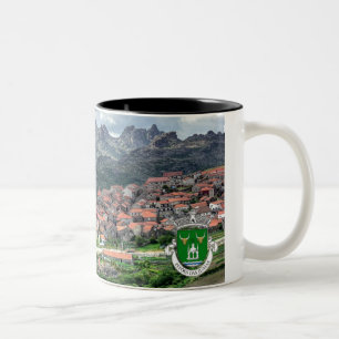 Caneca Pitoes Preta model 2 Tweekleurige Koffiemok