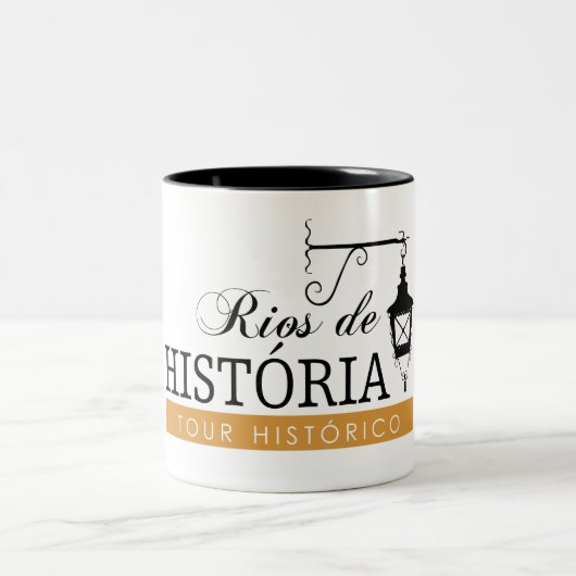 Caneca Rios de História Tweekleurige Koffiemok (Center)