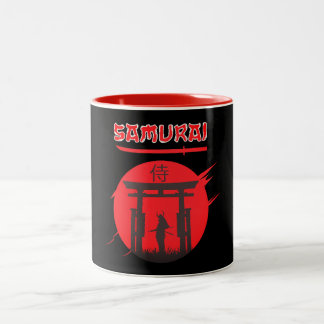 Caneca Samurai Tweekleurige Koffiemok