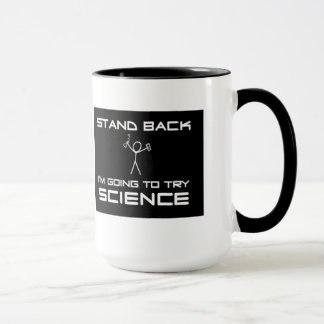 Caneca Stand Back ... try science Mok