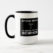 Caneca Stand Back ... try science Mok (Links)