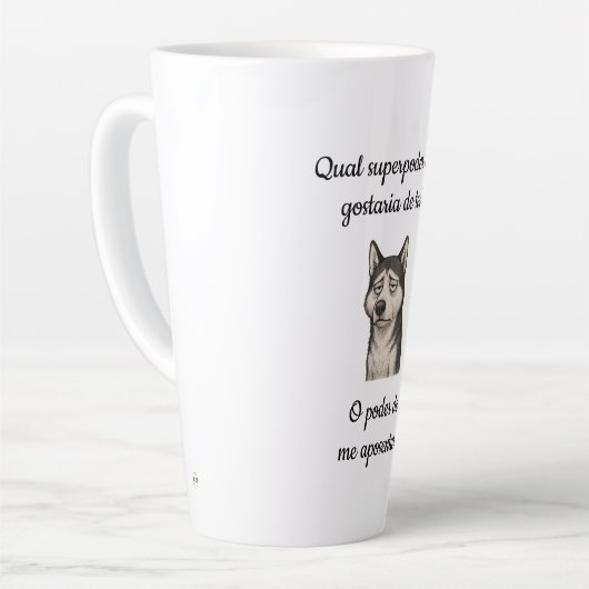 Caneca Superpoder de aposentar Latte Mok (Linkerhoek)