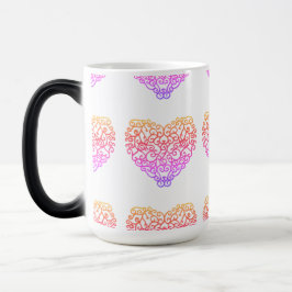 CANECA TRANSMUTAÇÃO - CORAÇÃO CORES SINGELAS MAGISCHE MOK