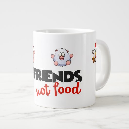 Caneca Vegan Extra Grote Beker (Voorkant rechts)